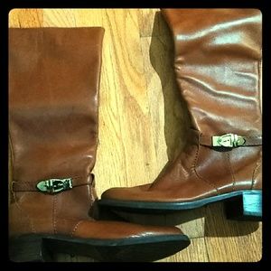 Etienne Aigner Leather High Boots